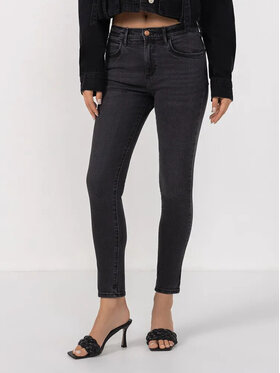 Wrangler Wrangler Pantaloni di tessuto HIGH SKINNY Nero Skinny Fit