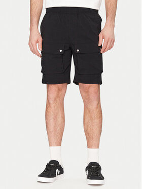 Resteröds Resteröds Szövet rövidnadrág Malone 55251 6441 Fekete Regular Fit