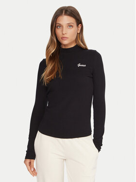 Guess Guess Bluzka V5BP10 KCBF1 Czarny Slim Fit