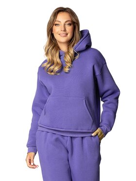 DKaren Sport DKaren Sport Bluza DK-K-B9 Fioletowy Regular Fit