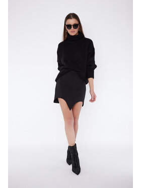 RÊVER DE MOI RÊVER DE MOI Spódnica mini SOLEDAD SKIRT Czarny Slim Fit