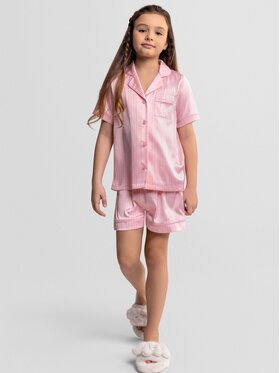 minoti minoti Piżama 30PJ167 Różowy Regular Fit