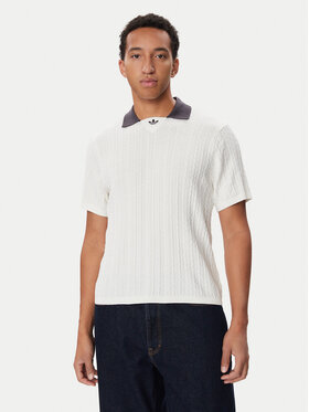 adidas adidas Polokošeľa KR9765 Biela Loose Fit