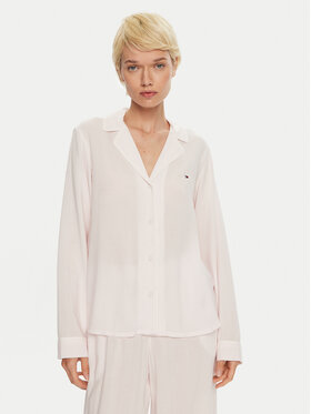 Tommy Hilfiger Tommy Hilfiger Koszulka piżamowa UW0UW05635 Różowy Loose Fit