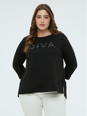 Fiorella Rubino Fiorella Rubino Bluza G853L008968N033 Czarny Regular Fit