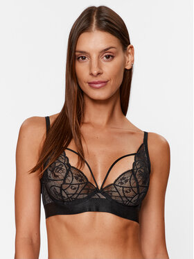 Hunkemöller Hunkemöller Nedrček s kostjo Luna 202739 Črna