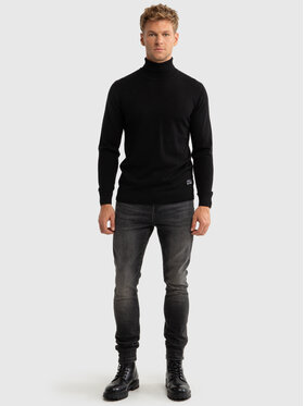 BIG STAR BIG STAR Jeansy DERIC HIGH WAIST Czarny Skinny Fit