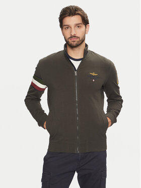 Aeronautica Militare Aeronautica Militare Majica dugih rukava 242FE1871F439 Kaki Regular Fit