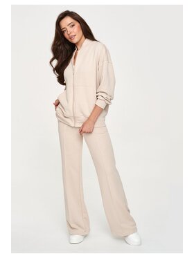 Makadamia Makadamia Dres M949 Beżowy Loose Fit