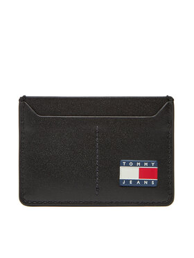 Tommy Jeans Tommy Jeans Kreditkartenetui Tjm Heritage Leather Cc Holder AM0AM13410 Schwarz