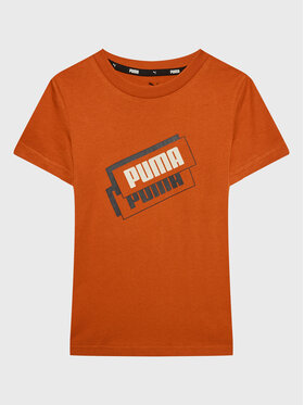 Puma Puma T-Shirt Alpha Holiday 670109 Pomarańczowy Regular Fit