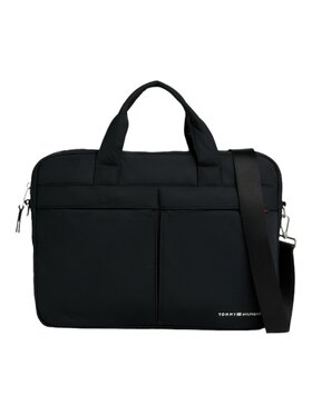 Tommy Hilfiger Tommy Hilfiger Torba na laptopa TH SIGNATURE COMPUTER BAG AM0AM12215 Czarny