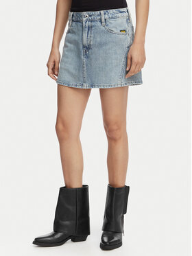 G-Star Raw G-Star Raw Džínsová sukňa Cinch D28409-E352 Modrá Regular Fit