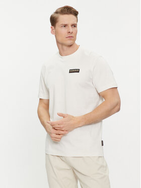 Napapijri Napapijri Тишърт Iaato NP0A4HFZ Екрю Regular Fit