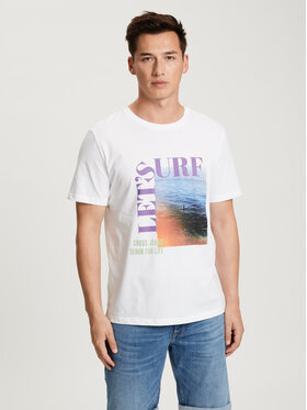 Cross Jeans Cross Jeans T-Shirt 15914-008 Biały Regular Fit