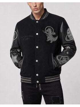 PHILIPP PLEIN PHILIPP PLEIN Bunda bomber 31140 Černá Regular Fit