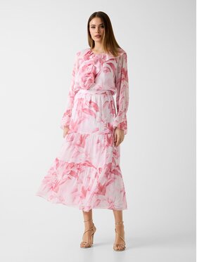 Guess Guess Spódnica midi 181118 Różowy Classic Fit