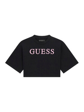 Guess Guess T-Shirt J6RI11 KCNQ4 Černá Oversize