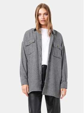 Noisy May Noisy May Cămașă Flanny 27012531 Gri Loose Fit