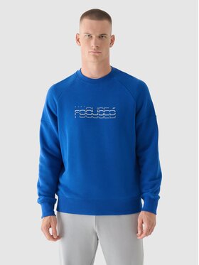 4F 4F Mikina 4FWAW24TSWSM1255-33S Modrá Regular Fit