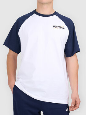 4F 4F T-Shirt 4FWAW26TTSHM3556-31S Granatowy Active Fit
