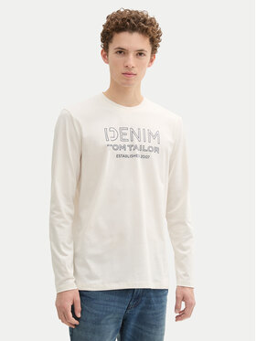 Tom Tailor Denim Tom Tailor Denim Longsleeve 1043484 Εκρού Regular Fit