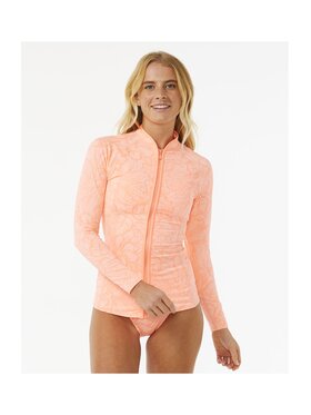 Rip Curl Rip Curl Koszulka do pływania Sun Chaser Ls Zipthru Koralowy