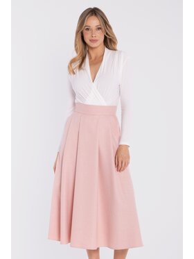Stylove Stylove Gonna midi S430 Arancione A-Line Fit