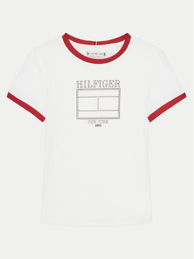 Tommy Hilfiger Tommy Hilfiger T-särk KG0KG08528 D Valge Regular Fit