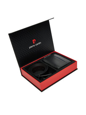 Pierre Cardin Pierre Cardin Zestaw portfel i pasek ZG-EX-22 Czarny