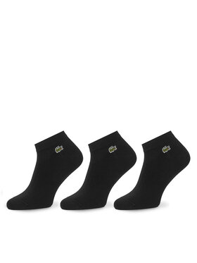 Lacoste Lacoste Unisex trumpų kojinių komplektas (3 poros) RA2917 Juoda