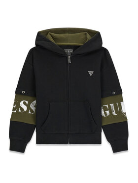 Guess Guess Majica dugih rukava L6BQ17 K8045 Crna Regular Fit