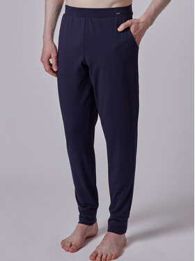 Skiny Skiny Bavlnené nohavice 80513 Tmavomodrá Regular Fit