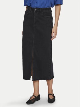 Vila Vila Jeans suknja Jaf 14099736 Crna Regular Fit