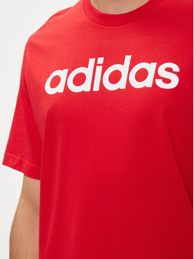 Adidas Majica Essentials Single Jersey Linear Embroidered Logo T-Shirt IC9278 Rdeča Regular Fit