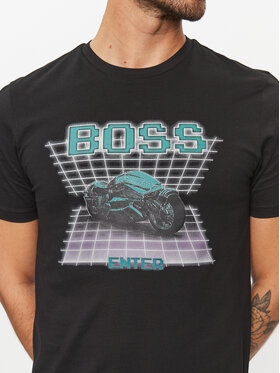 Boss Majica Teenter 50503551 Črna Regular Fit