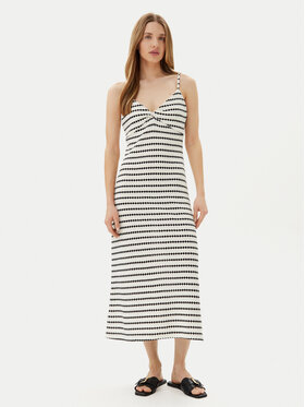 ONLY ONLY Sukienka letnia Eva 15346296 Écru Regular Fit