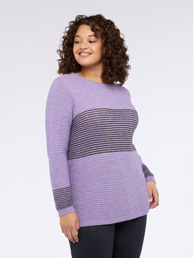 Fiorella Rubino Fiorella Rubino Sweter M747L008131N009 Fioletowy Regular Fit