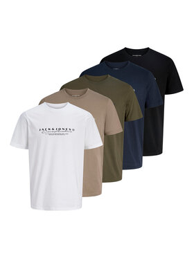 Jack & Jones Jack & Jones 5er-Set T-Shirts Point 12294212 Bunt Regular Fit