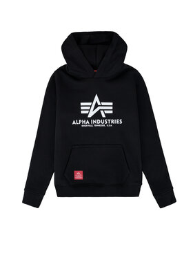 Alpha Industries Alpha Industries Bluza Basic Hoodie Kids Czarny Regular Fit