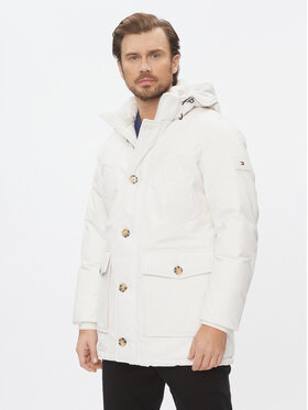 Tommy Hilfiger Tommy Hilfiger Daunenjacke Rockie MW0MW32779 Weiß Regular Fit