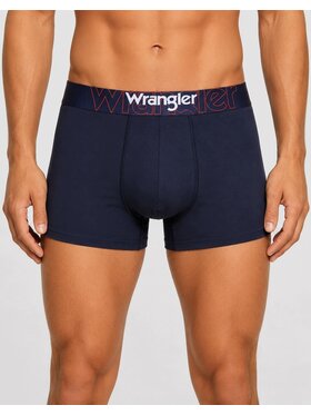 Wrangler Wrangler Bokserki Graph 3 Pack Cotton Elastane Trunks Niebieski