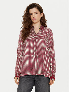 Tommy Hilfiger Tommy Hilfiger Hemd WW0WW44036 Dunkelrot Relaxed Fit
