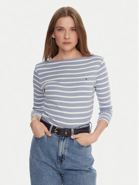 Tommy Hilfiger Tommy Hilfiger Bluzka WW0WW40589 Błękitny Regular Fit