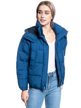 Lee Lee Kurtka damska PUFFER JKT Niebieski Regular Fit