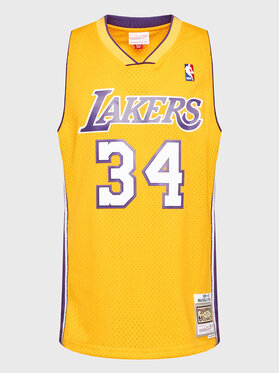 Mitchell & Ness Mitchell & Ness Tank top SMJYGS18179 Żółty Regular Fit