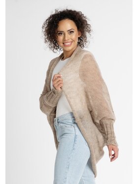 YOU by Tokarska YOU by Tokarska Kardigan Lekki Kamila Brązowy Regular Fit