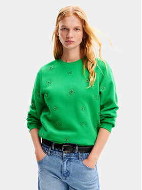 Desigual Desigual Sweatshirt Joyta 24SWSK07 Grün Regular Fit