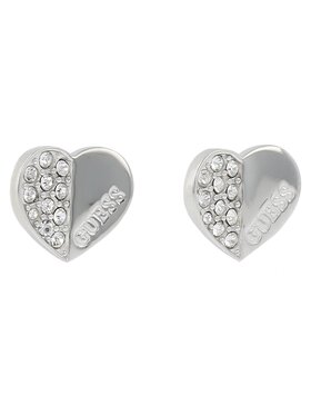 Guess Guess Kolczyki Lovely Guess JUBE03 038JW Srebrny