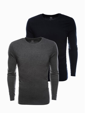 Ombre Ombre Longsleeve Z43 Czarny Regular Fit